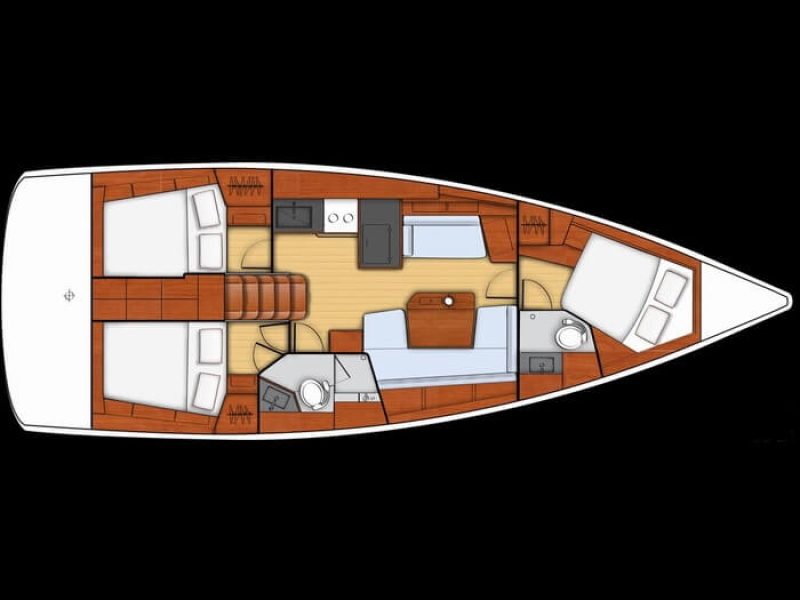 Jedrilica Beneteau Oceanis 41.1 vezana u Alimosu. Jedrenje u Grckoj.
