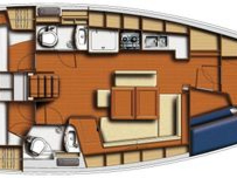 Jedrilica Beneteau Oceanis 43. Jedrenje u Grckoj